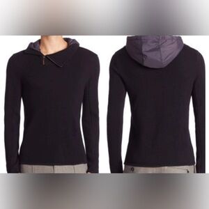 Cream wool engineered for motion Sweater Hood stone small chic pullover $525